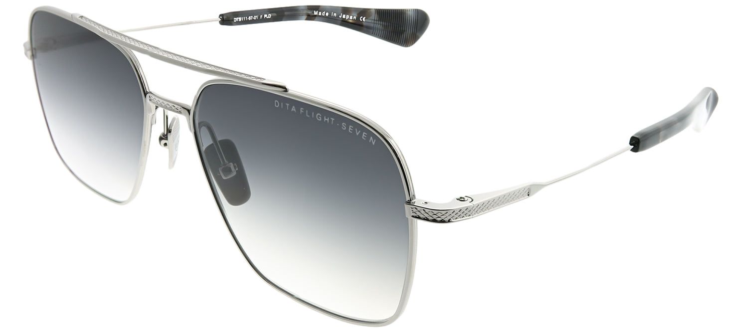 Dita DT DTS111-57-01 Aviator Metal Silver Sunglasses with Dark Grey Gradient AR Lens sold by Gaffos product image thumbnail 2