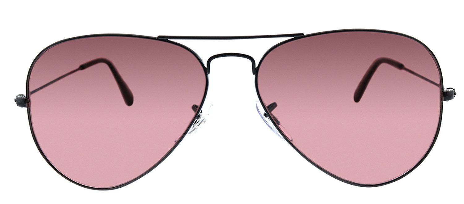 Ray-Ban RB 3025 002/AF Aviator Metal Black Sunglasses with Purple Crystal Polar Lens sold by Gaffos