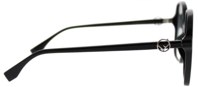 Fendi FF 0287 807 9O Square Plastic Black Sunglasses with Dark Grey Gradient Lens sold by Gaffos