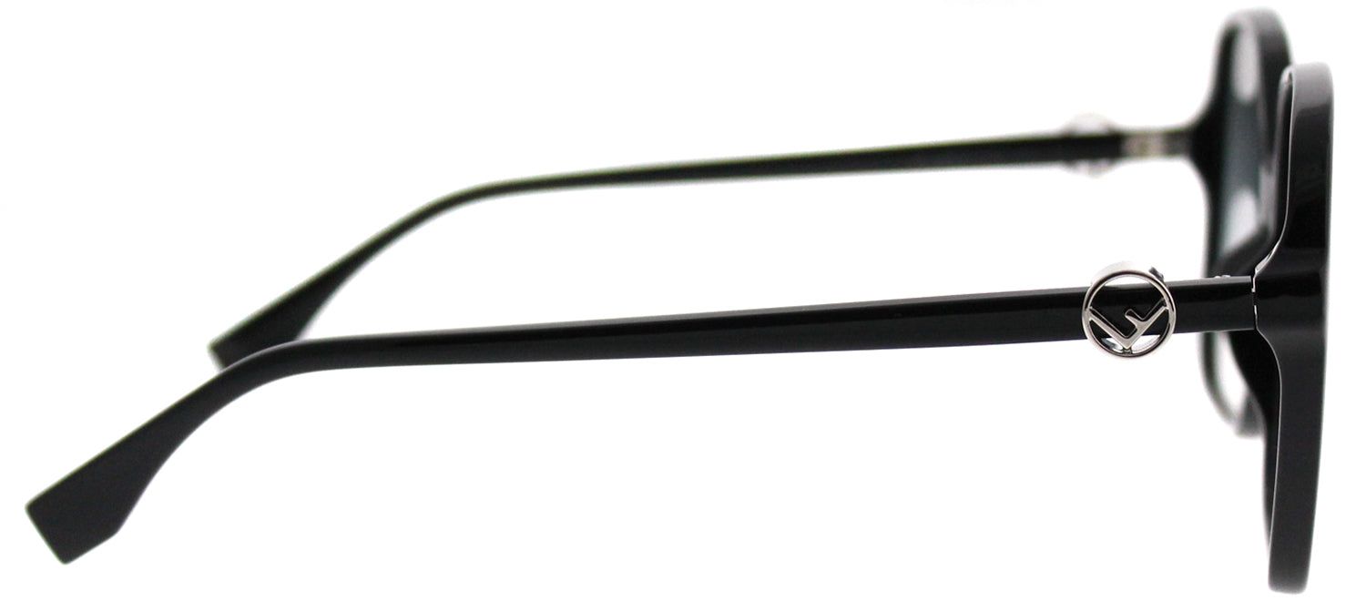 Fendi FF 0287 807 9O Square Plastic Black Sunglasses with Dark Grey Gradient Lens sold by Gaffos product image thumbnail 3