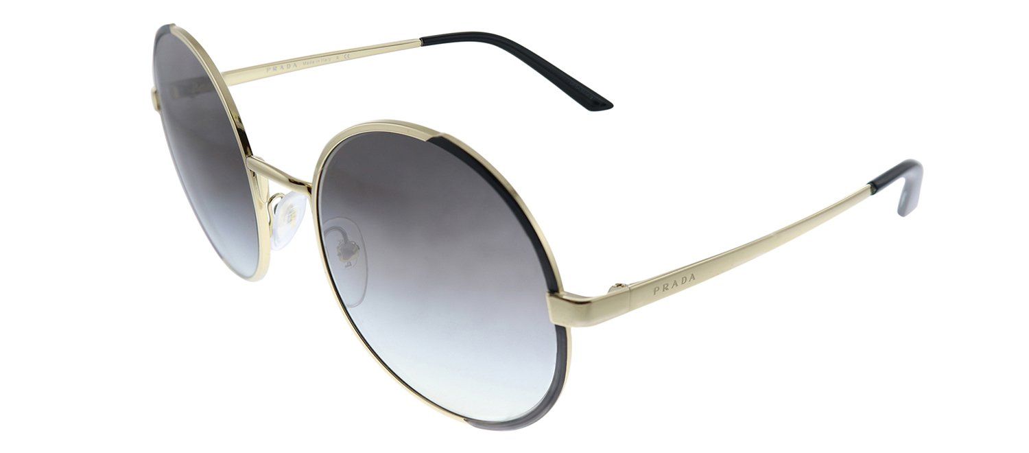 Prada PR 59XS AAV0A7 Round Metal Gold Sunglasses with Grey Gradient Lens sold by Gaffos product image thumbnail 2