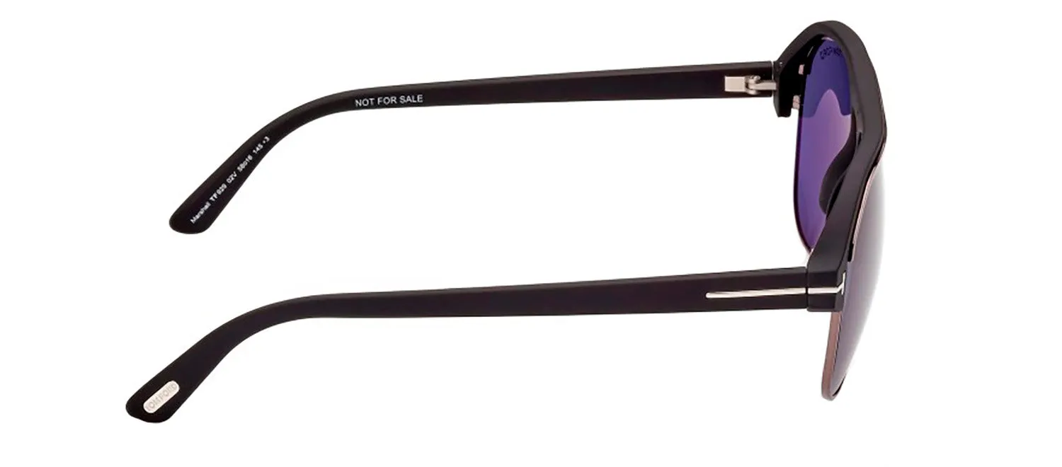 Tom Ford Marshall TF 929 02V Aviator Plastic Black Sunglasses with Blue Lens sold by Gaffos product image thumbnail 2