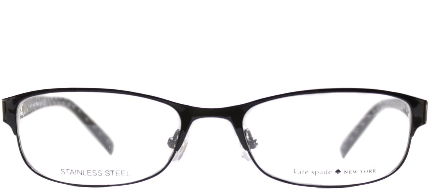 Kate Spade KS Ambrosette 006 Rectangle Metal Black Eyeglasses with Demo Lens sold by Gaffos