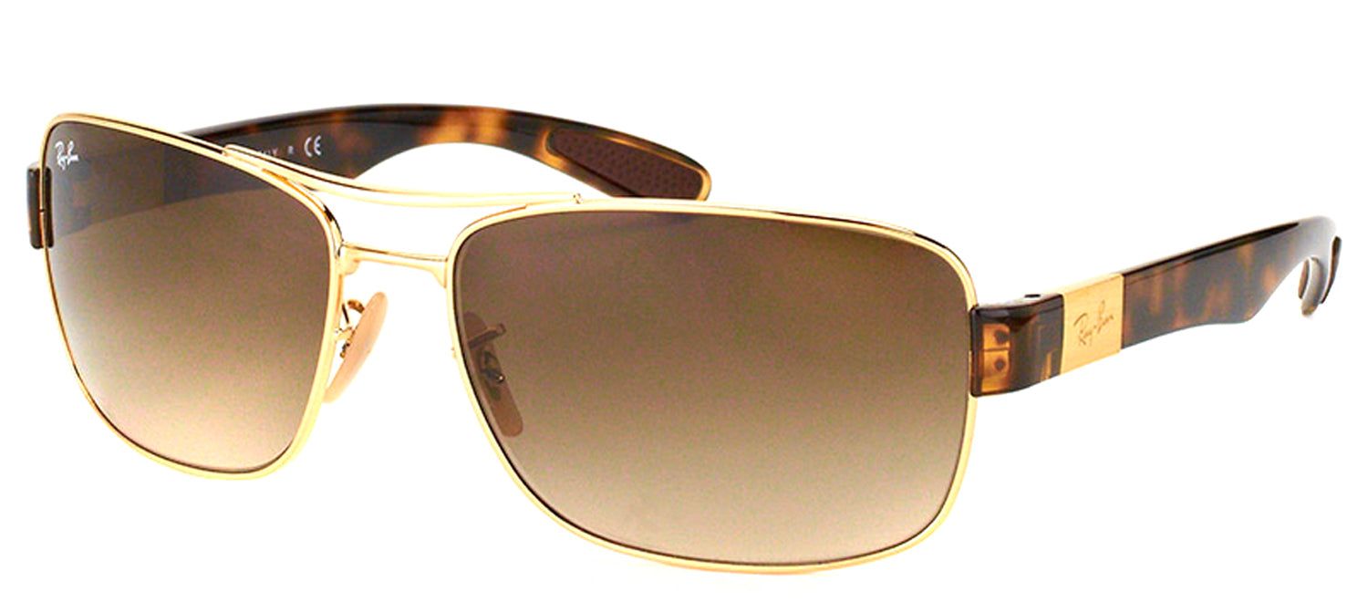 Ray-Ban RB 3522 001/13 Aviator Metal Gold Sunglasses with Brown Gradient Lens sold by Gaffos product image thumbnail 2