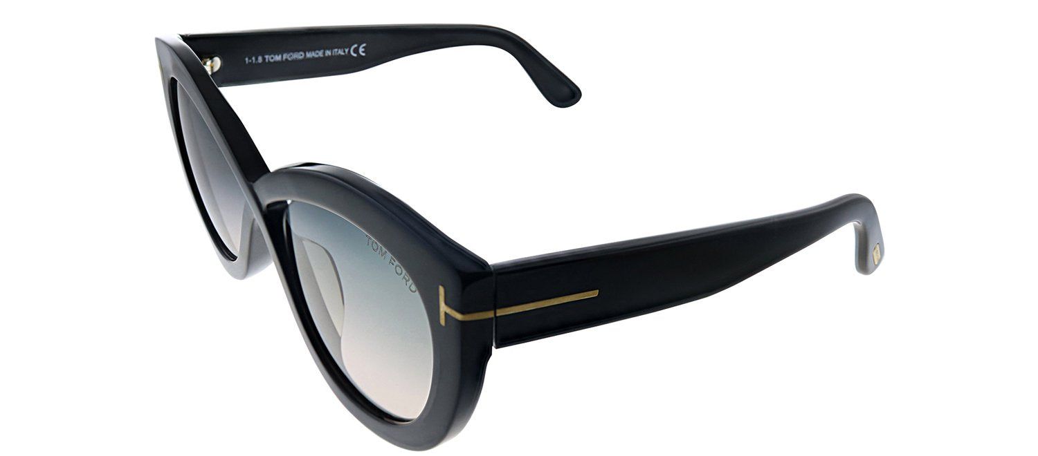 Tom Ford TF 577F 01B Butterfly Plastic Black Sunglasses with Grey Gradient Lens sold by Gaffos product image thumbnail 2