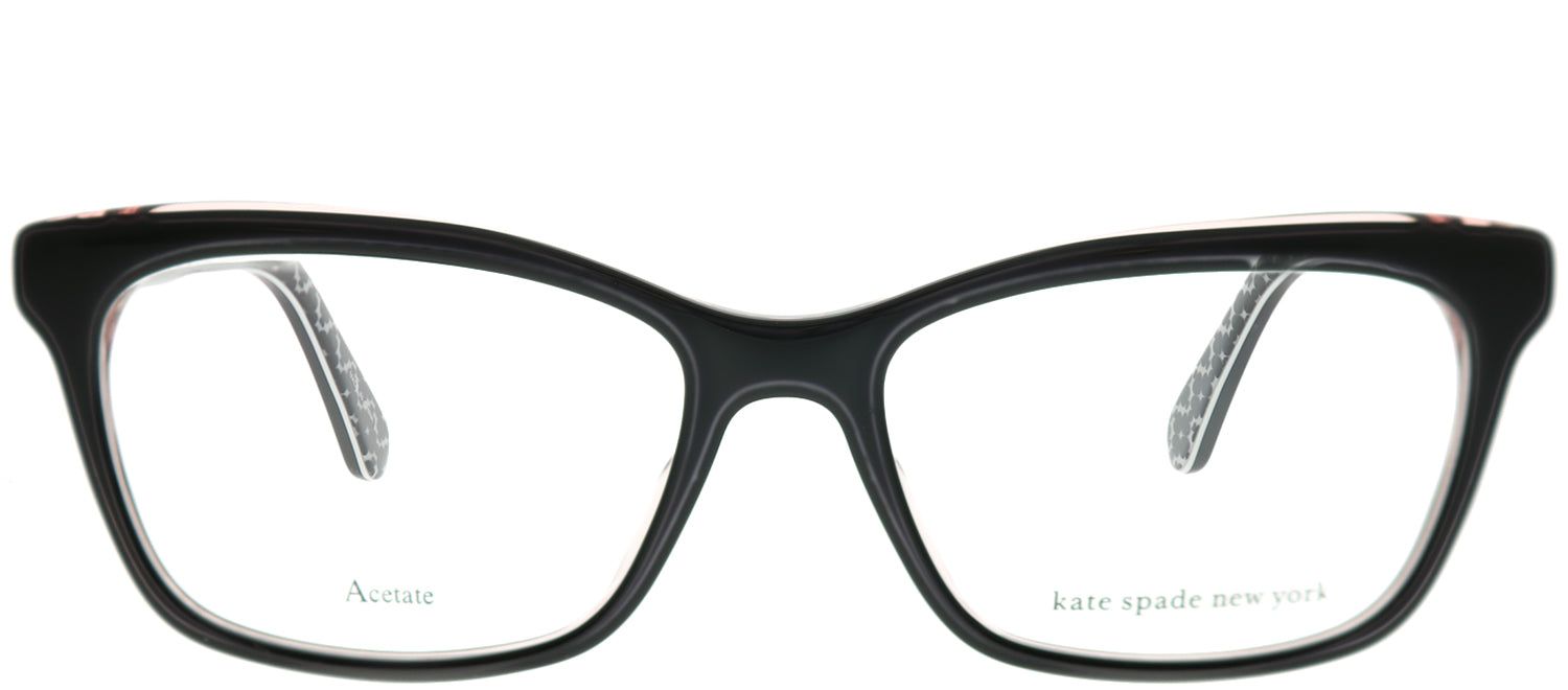 Kate Spade KS Cardea 3H2 Rectangle Plastic Black Eyeglasses with Demo Lens sold by Gaffos