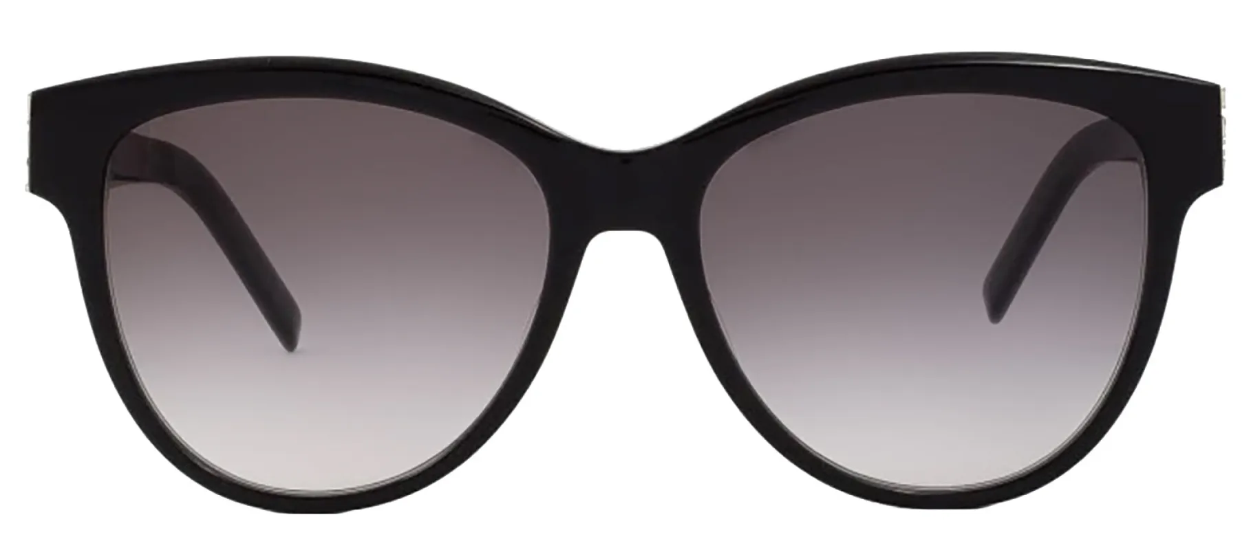Saint Laurent MONOGRAM SL M107 002 Round Plastic Black Sunglasses with Grey Gradient Lens sold by Gaffos