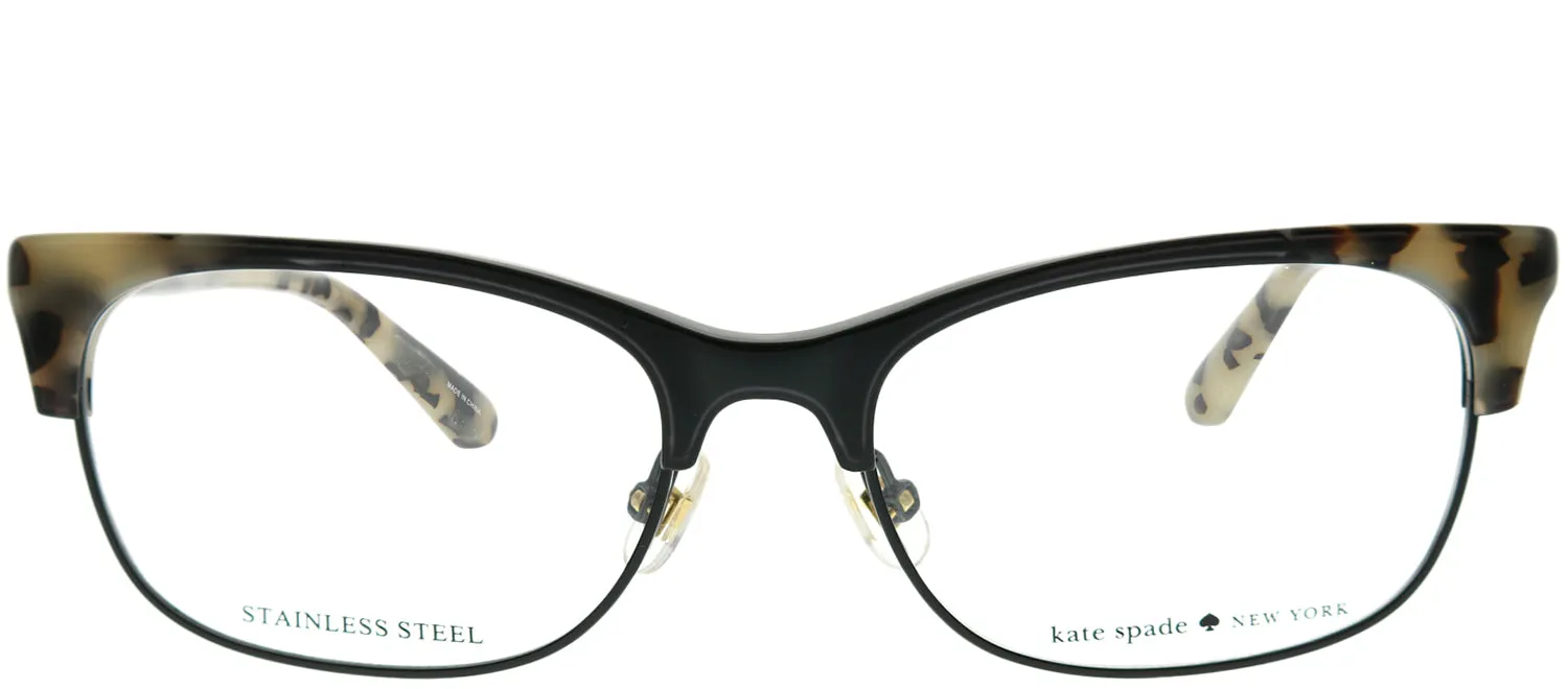 Kate Spade KS Adali 807 Rectangle Plastic Black Eyeglasses with Demo Lens sold by Gaffos