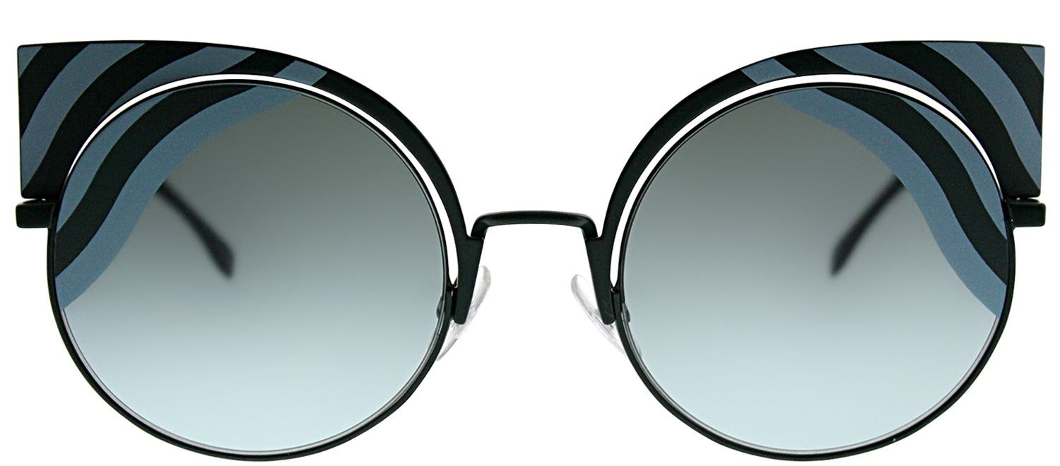 Fendi FF 0215 0KC EQ Cat-Eye Metal Multicolor Sunglasses with Green Gradient Lens sold by Gaffos