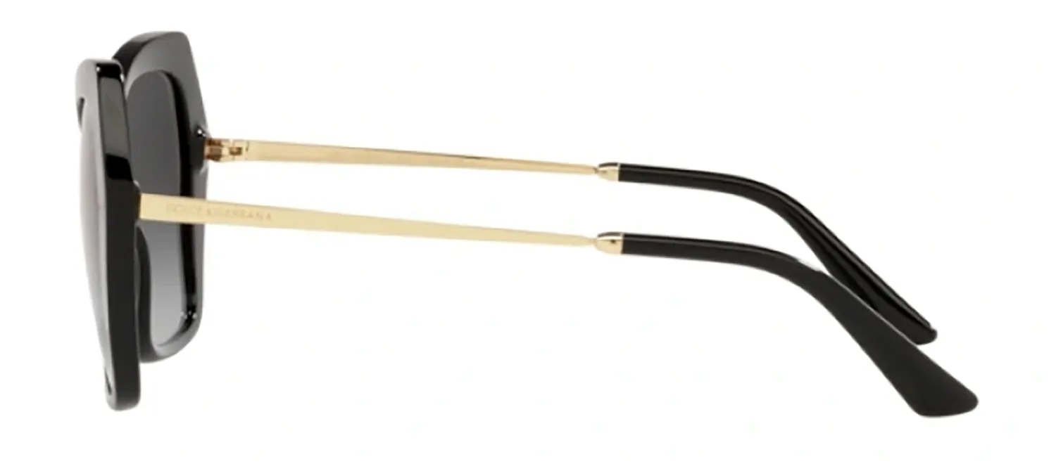 Dolce & Gabbana DG 4399F 501/8G Butterfly Plastic Black Sunglasses with Gray Gradient Lens sold by Gaffos product image thumbnail 3