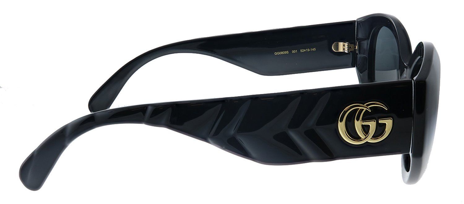 Gucci GG 0809S 001 Cat-Eye Acetate Black Sunglasses with Grey Lens sold by Gaffos product image thumbnail 3