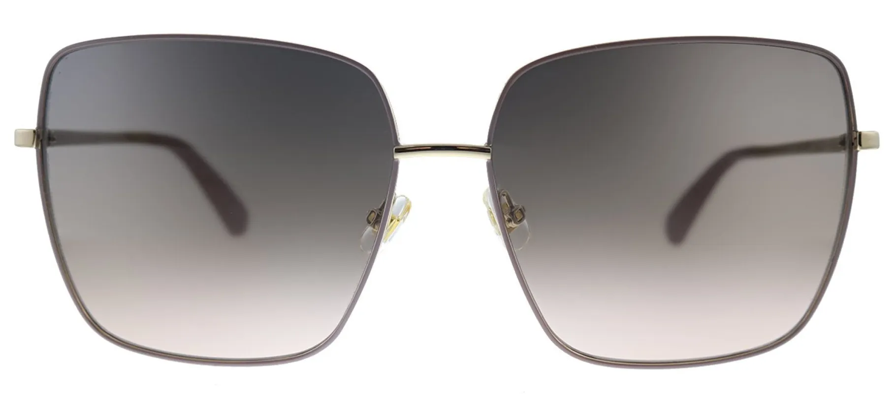 Kate Spade KS Fenton/G/S 35J Square Metal Gold Sunglasses with Grey Gradient Lens sold by Gaffos