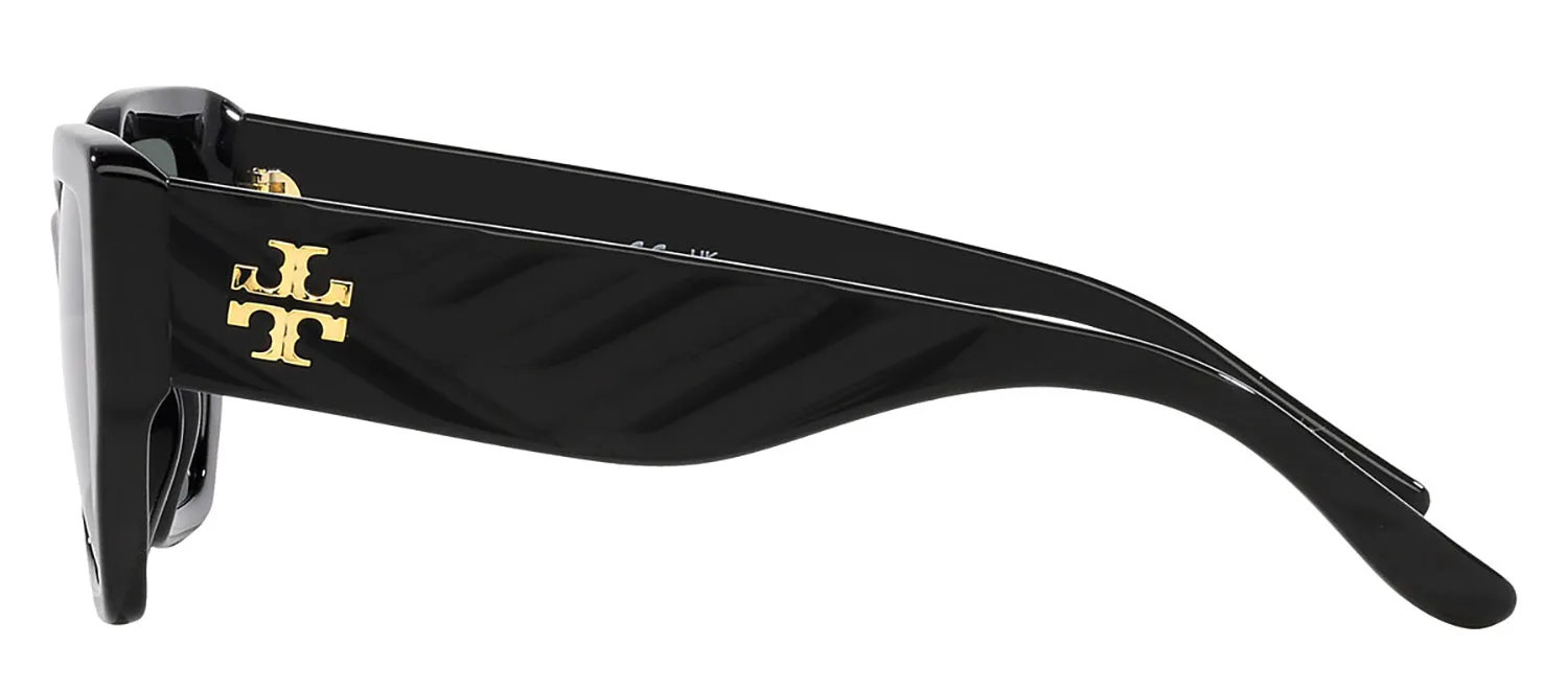 Tory Burch TY 7187U 170981 Irregular Plastic Black Sunglasses with Grey Polarized Lens sold by Gaffos product image thumbnail 3