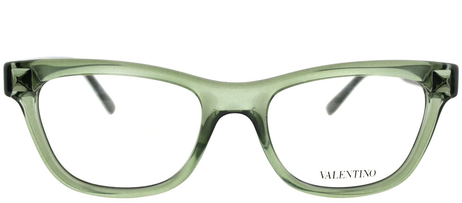 Valentino VL 2682 331 Cat-Eye Plastic Green Eyeglasses with Demo Lens sold by Gaffos
