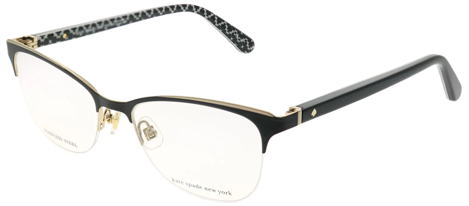 Kate Spade KS Brieana 807 Semi-Rimless Metal Black Eyeglasses with Demo Lens sold by Gaffos product image thumbnail 2