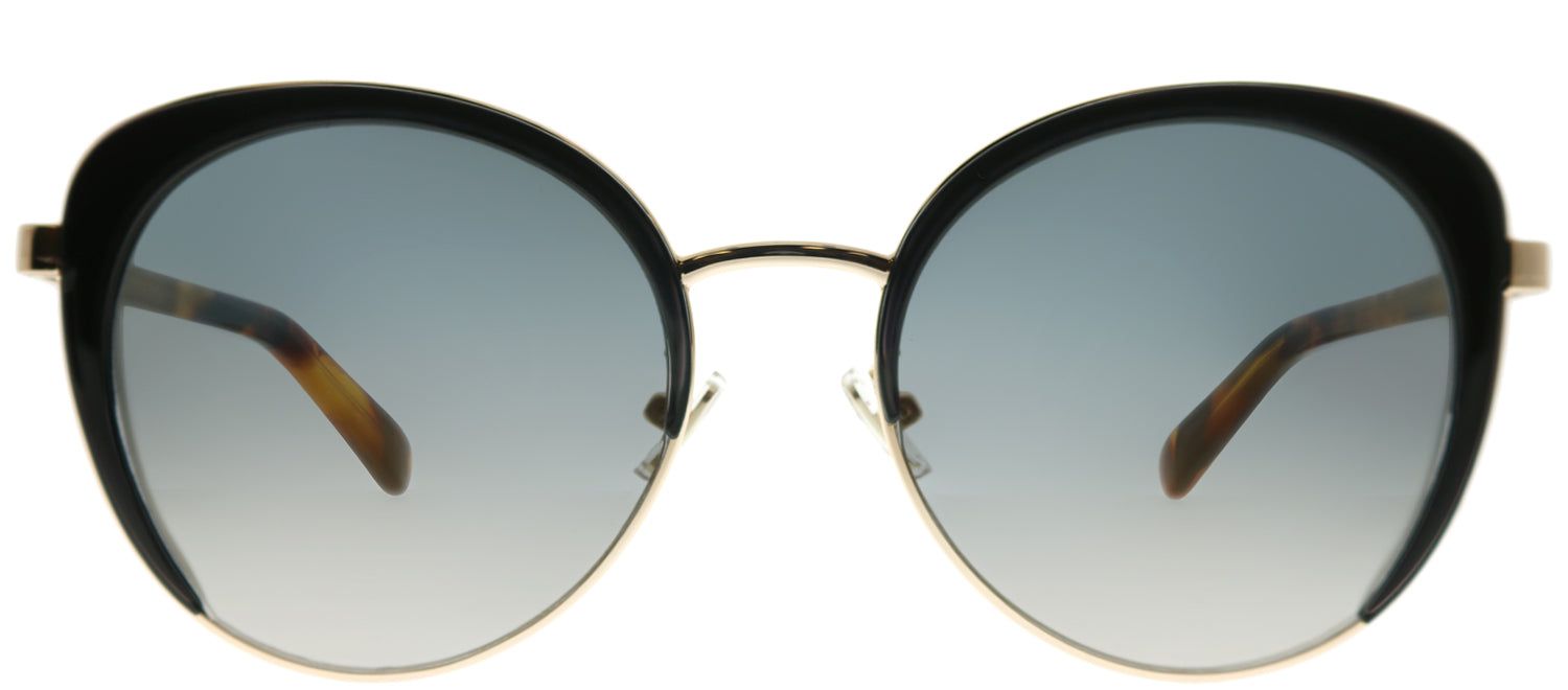 Jimmy Choo JC Gabby 2M2 FQ Round Metal Black Sunglasses with Gold Lens sold by Gaffos