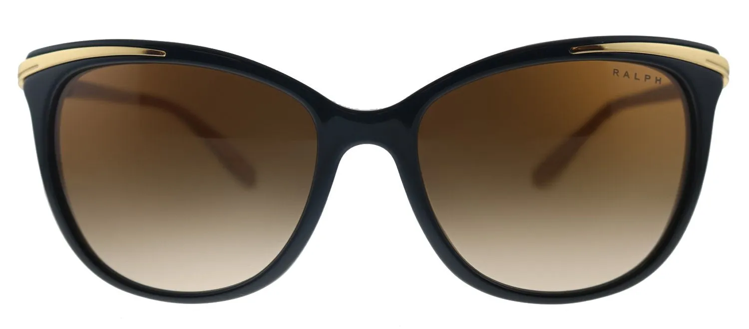 Ralph by Ralph Lauren RA 5203 109013 Cat-Eye Plastic Black Sunglasses with Brown Gradient Lens sold by Gaffos