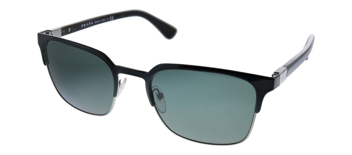 Prada PR 61SS 1AB3O1 Square Metal Black Sunglasses with Grey Gradient Lens sold by Gaffos product image thumbnail 2