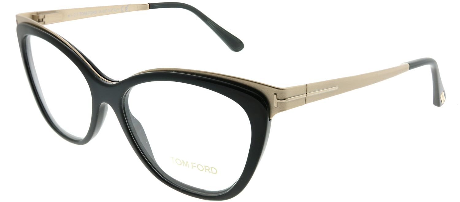 Tom Ford FT 5374 001 Cat-Eye Metal Black Eyeglasses with Demo Lens sold by Gaffos product image thumbnail 2