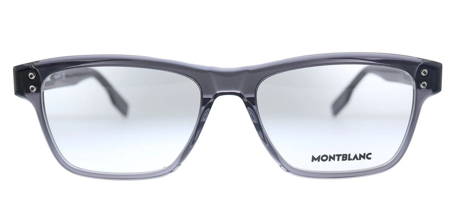 MontBlanc MB 0125O 008 Rectangle Acetate Grey Eyeglasses with Demo Lens sold by Gaffos