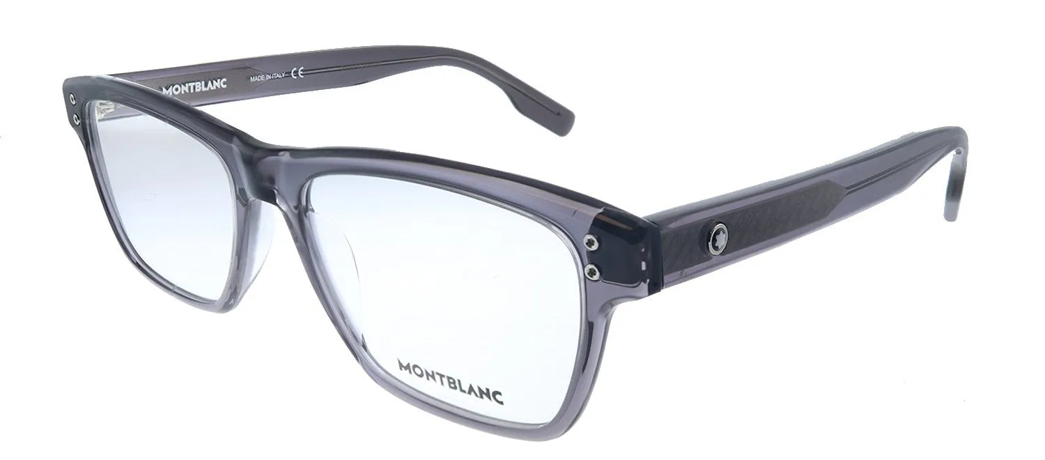 MontBlanc MB 0125O 008 Rectangle Acetate Grey Eyeglasses with Demo Lens sold by Gaffos product image thumbnail 2