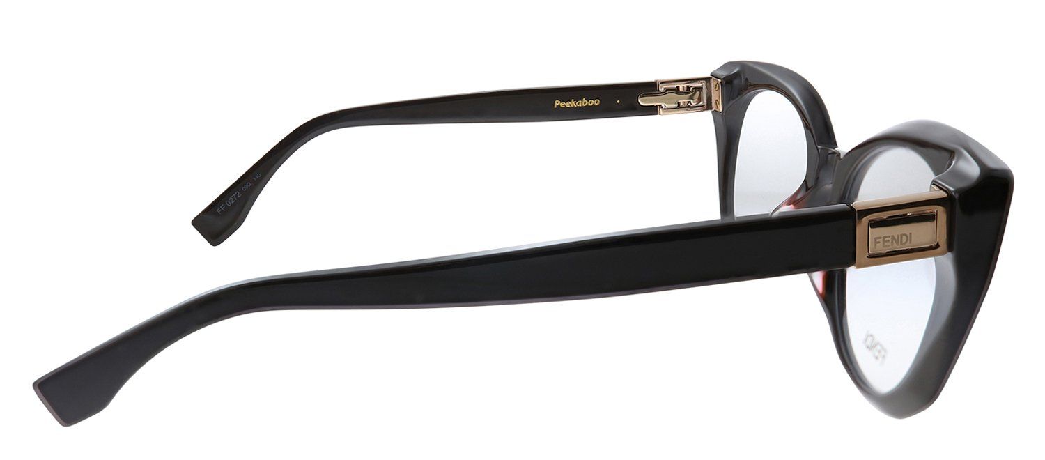 Fendi FF 0272 09Q Round Plastic Black Eyeglasses with Demo Lens sold by Gaffos product image thumbnail 3