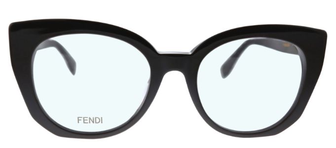 Fendi FF 0272 09Q Round Plastic Black Eyeglasses with Demo Lens sold by Gaffos