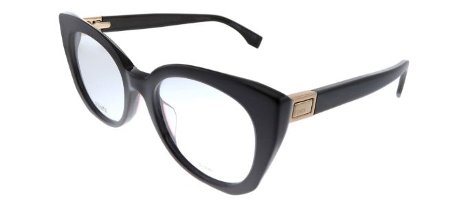 Fendi FF 0272 09Q Round Plastic Black Eyeglasses with Demo Lens sold by Gaffos