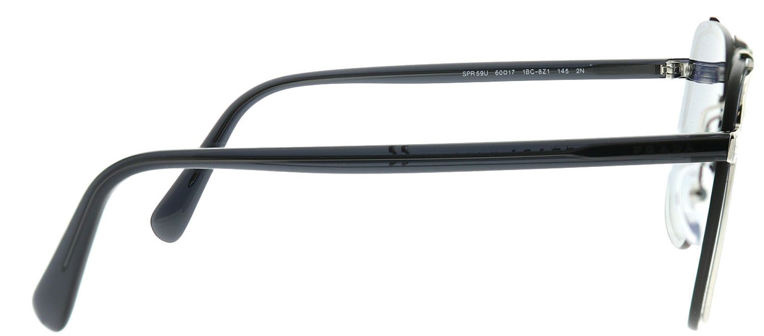 Prada PR 59US 1BC8Z1 Square Metal Silver Sunglasses with Dark Blue Gradient Lens sold by Gaffos product image thumbnail 3