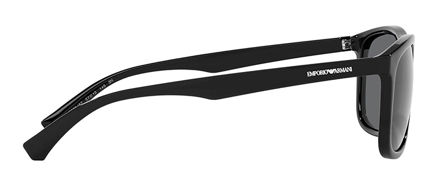 Emporio Armani EA 4158 588987 Square Plastic Black Sunglasses with Dark Grey Lens sold by Gaffos product image thumbnail 3