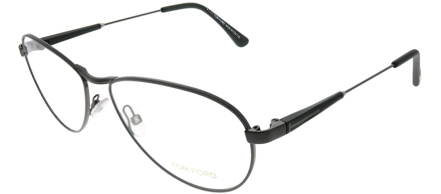 Tom Ford FT 5297 009 Aviator Metal Grey Eyeglasses with Demo Lens sold by Gaffos product image thumbnail 2