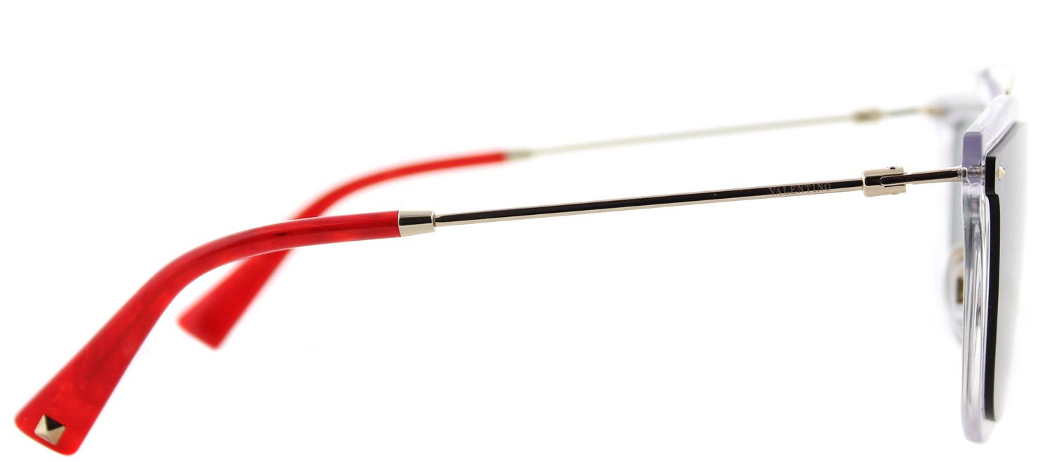 Valentino VA 4008 502471 Cat-Eye Plastic Clear Sunglasses with Smoke Green Lens sold by Gaffos product image thumbnail 3