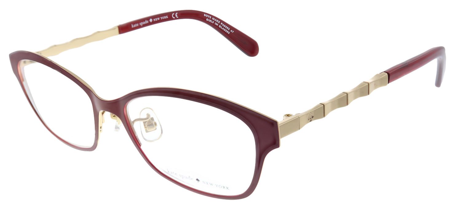 Kate Spade KS Melonie/F OEN Cat-Eye Metal Burgundy/ Red Eyeglasses with Demo Lens sold by Gaffos product image thumbnail 2