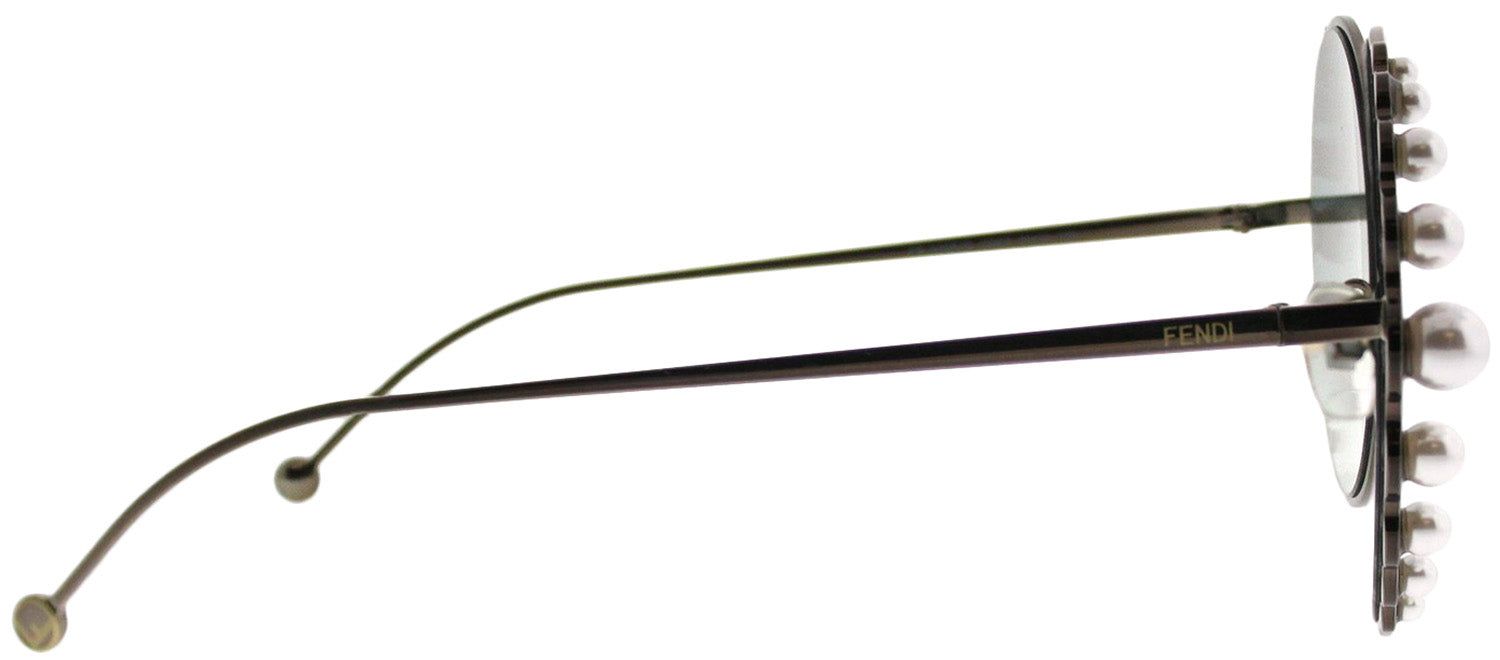 Fendi FF 0295 J7D EZ Round Metal Bronze Sunglasses with Silver Mirror Lens sold by Gaffos product image thumbnail 3