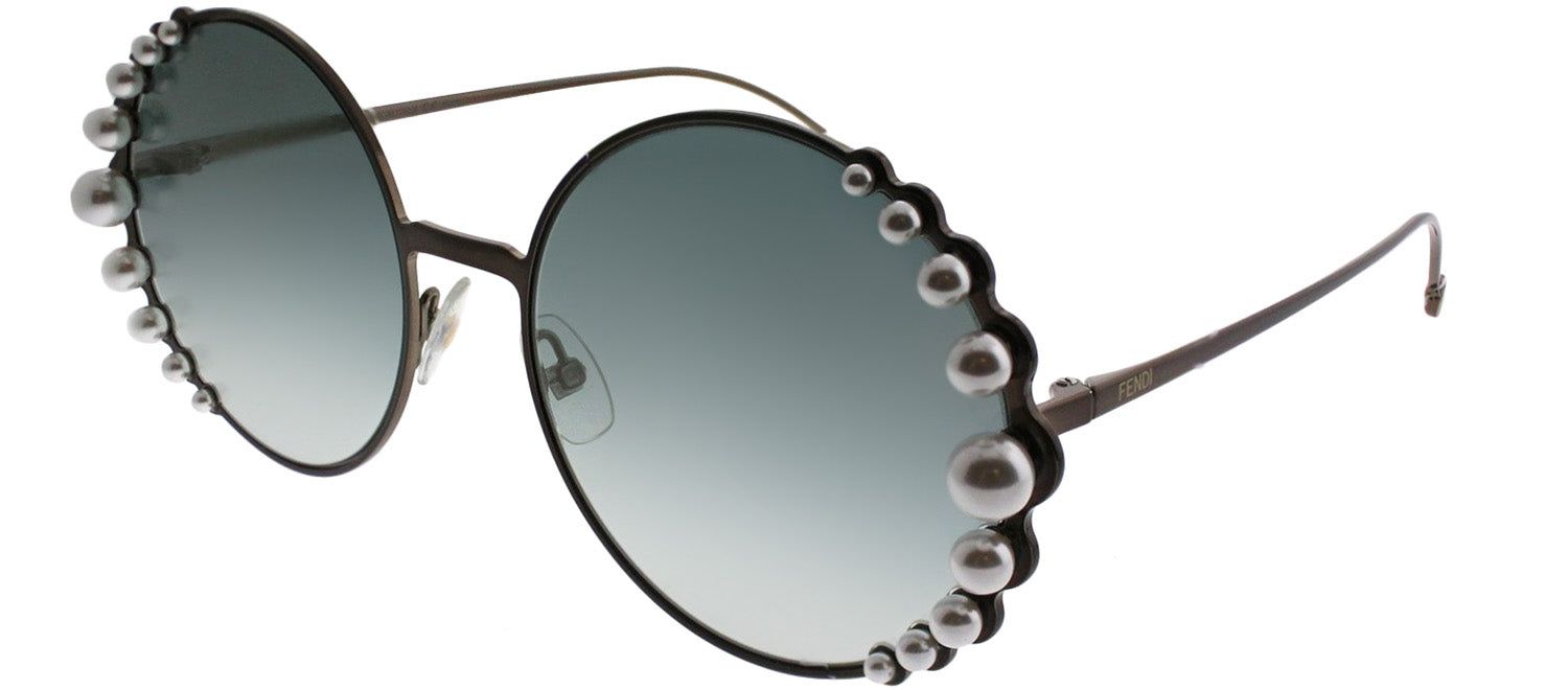 Fendi FF 0295 J7D EZ Round Metal Bronze Sunglasses with Silver Mirror Lens sold by Gaffos product image thumbnail 2