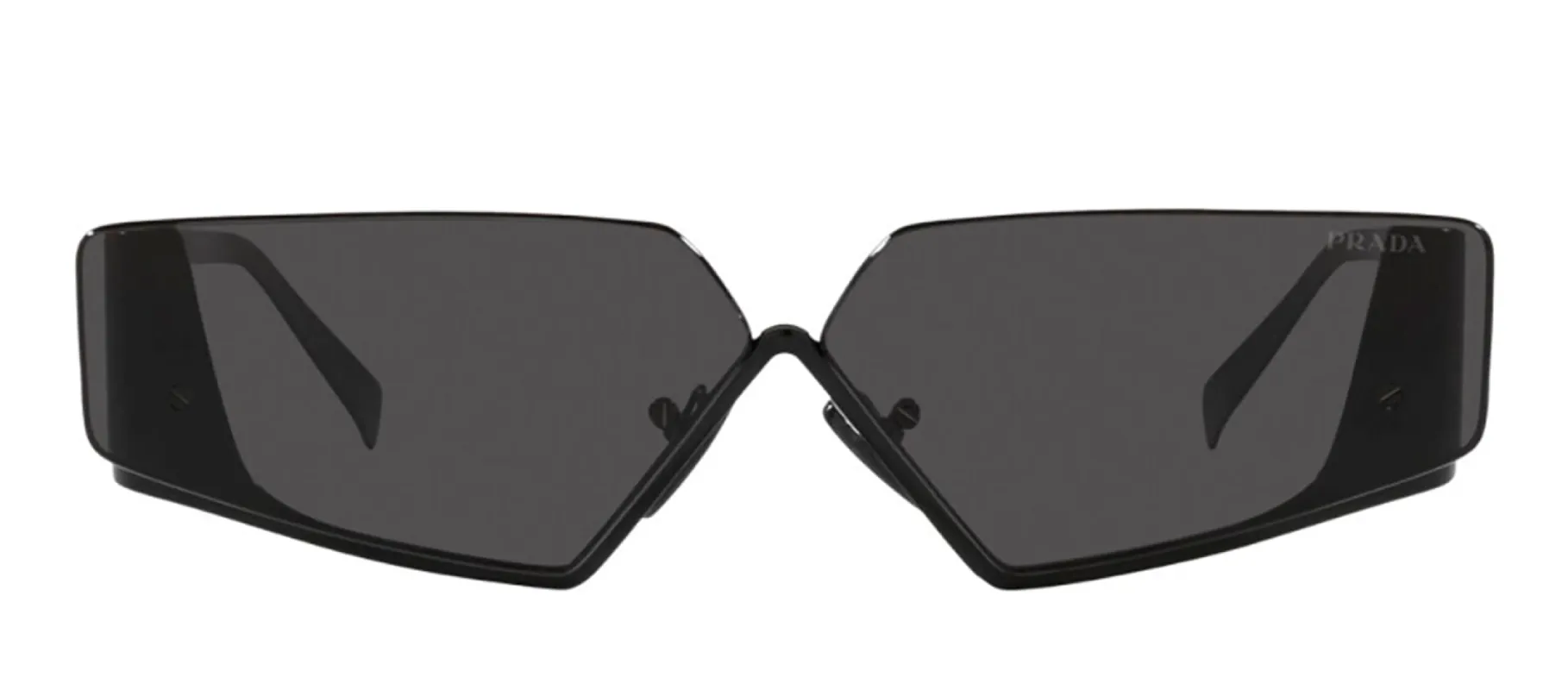Prada PR 58ZS 1AB06L Fashion Metal Black Sunglasses with Grey Lens sold by Gaffos