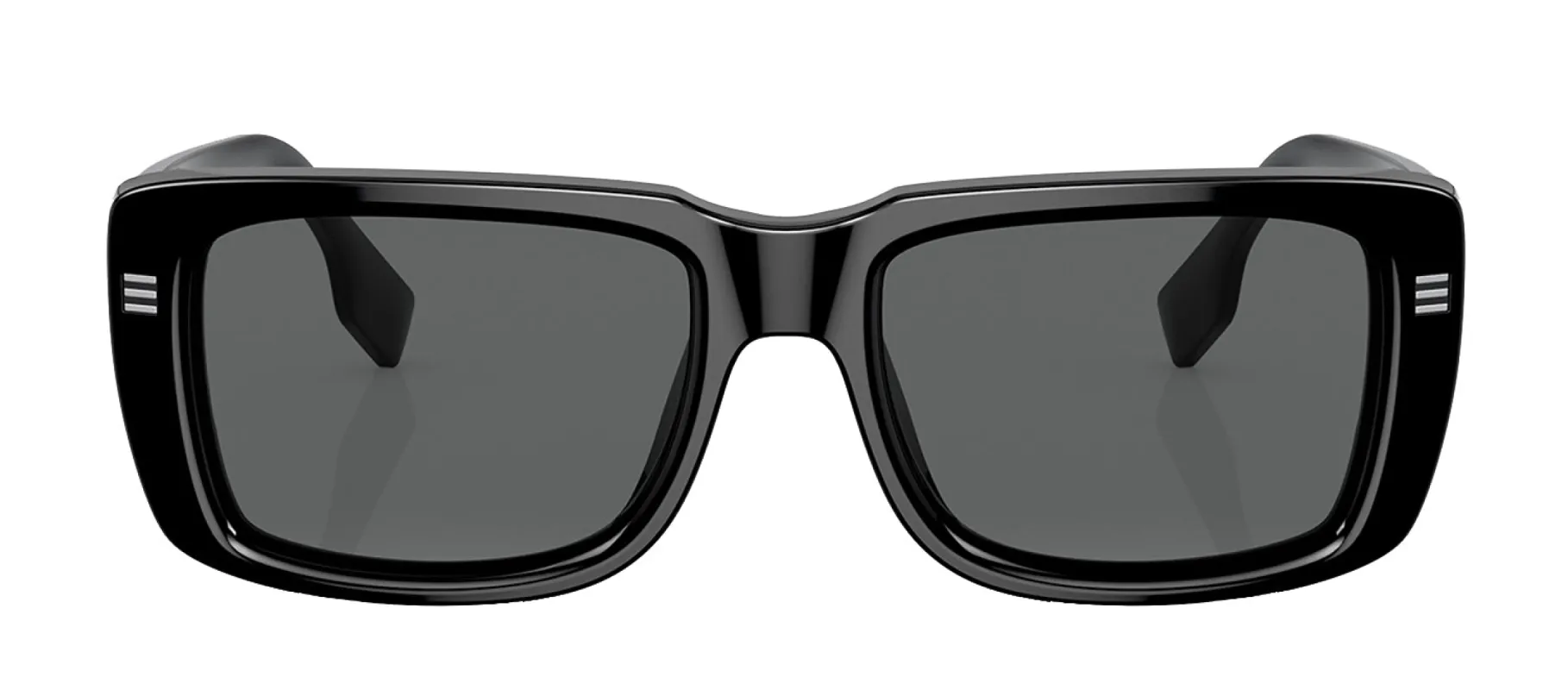 Burberry JARVIS BE 4376U 300187 Rectangle Plastic Black Sunglasses with Grey Lens sold by Gaffos