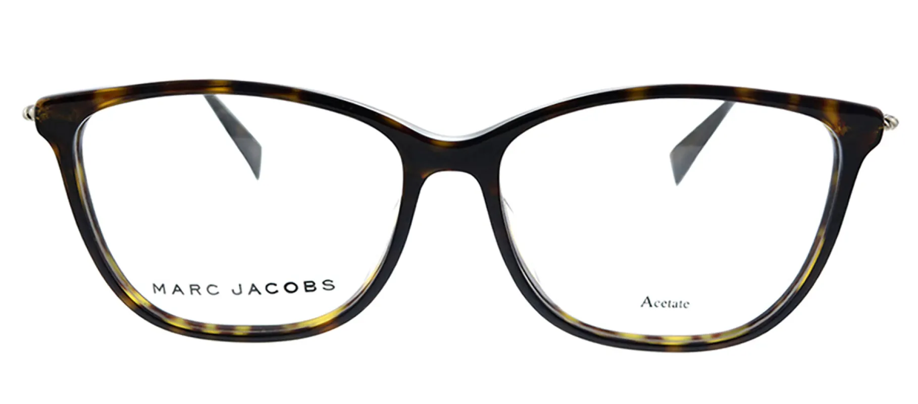 Marc Jacobs Marc 258 086 Square Plastic Dark Havana Eyeglasses with Logo Stamped Demo Lenses sold by Gaffos