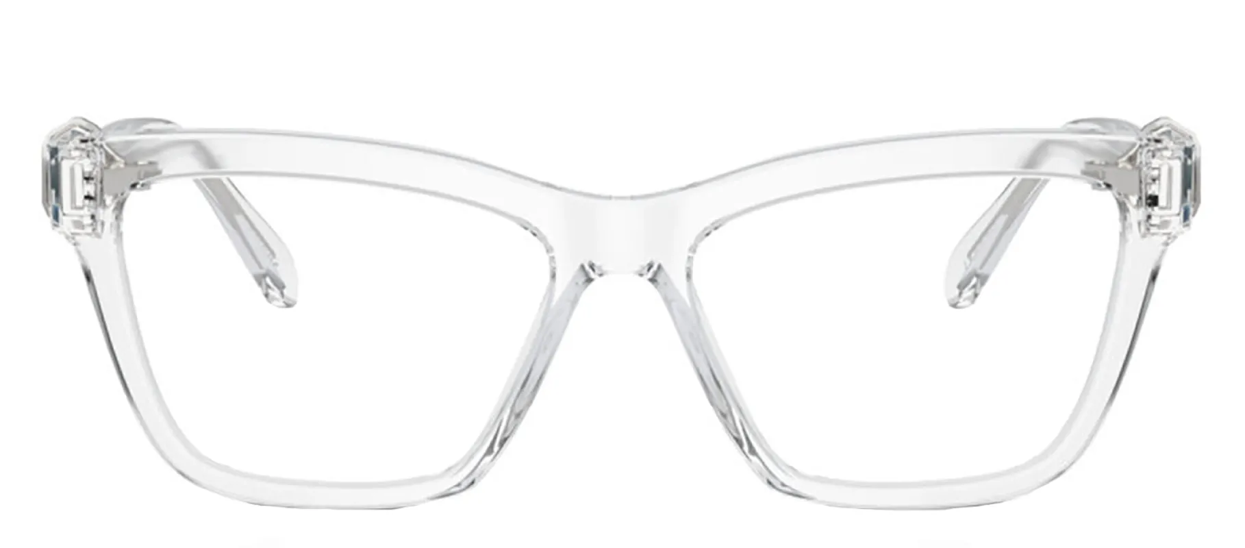 Swarovski SK 2021 1027 Square Plastic Clear Eyeglasses with Logo Stamped Demo Lenses sold by Gaffos