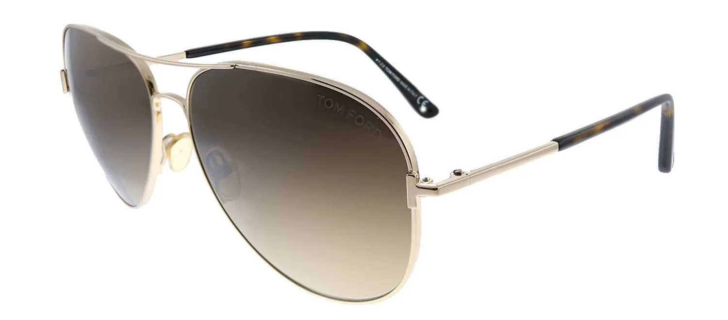 Tom Ford Clark TF 823 28F Aviator Metal Gold Sunglasses with Brown Gradient Lens sold by Gaffos product image thumbnail 2