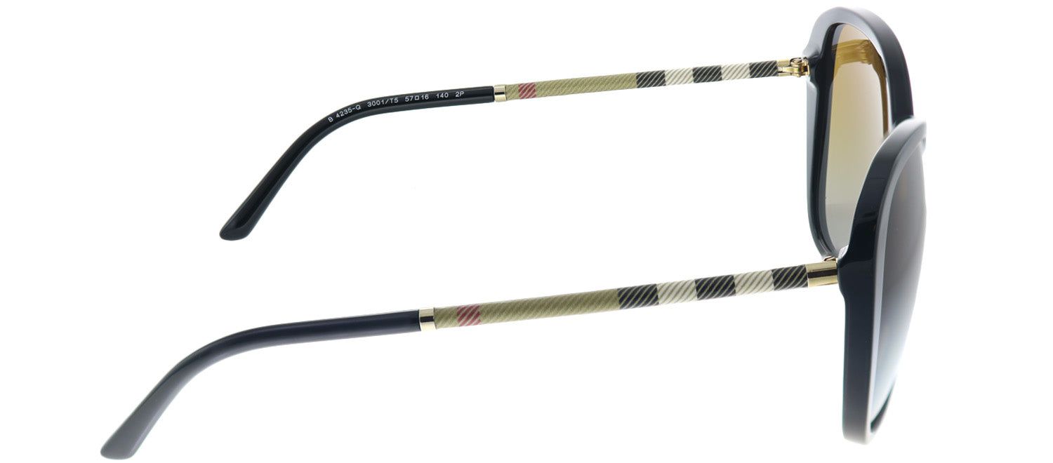 Burberry BE 4235Q 3001T5 Butterfly Plastic Black Sunglasses with Brown Gradient Polarized Lens sold by Gaffos product image thumbnail 3