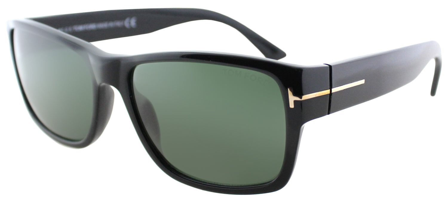 Tom Ford Mason TF 445 01N Rectangle Metal Black Sunglasses with Green Lens sold by Gaffos product image thumbnail 2