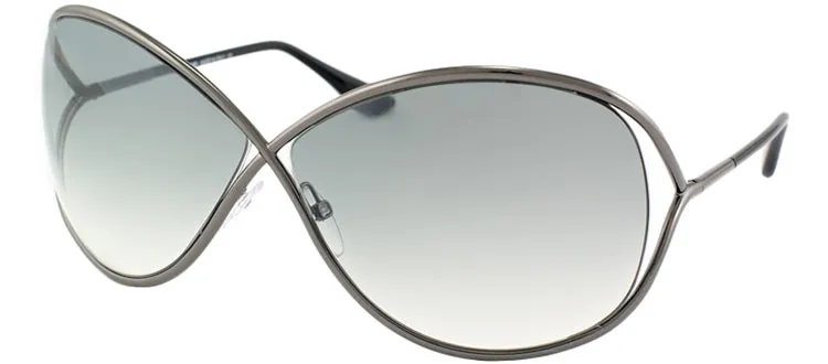 Tom Ford Miranda TF 130 08B Fashion Metal Ruthenium/ Gunmetal Sunglasses with Grey Gradient Lens sold by Gaffos product image thumbnail 2