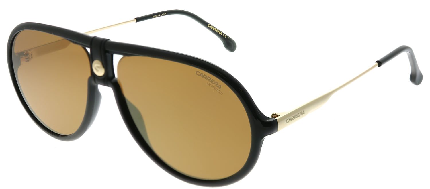 Carrera CA Carrera1020 807 K1 Aviator Plastic Black Sunglasses with Gold Lens sold by Gaffos product image thumbnail 2