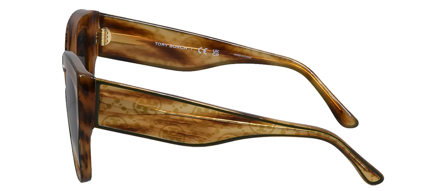 Tory Burch TY 7184U 192887 Butterfly Plastic Brown Sunglasses with Grey Lens sold by Gaffos product image thumbnail 4