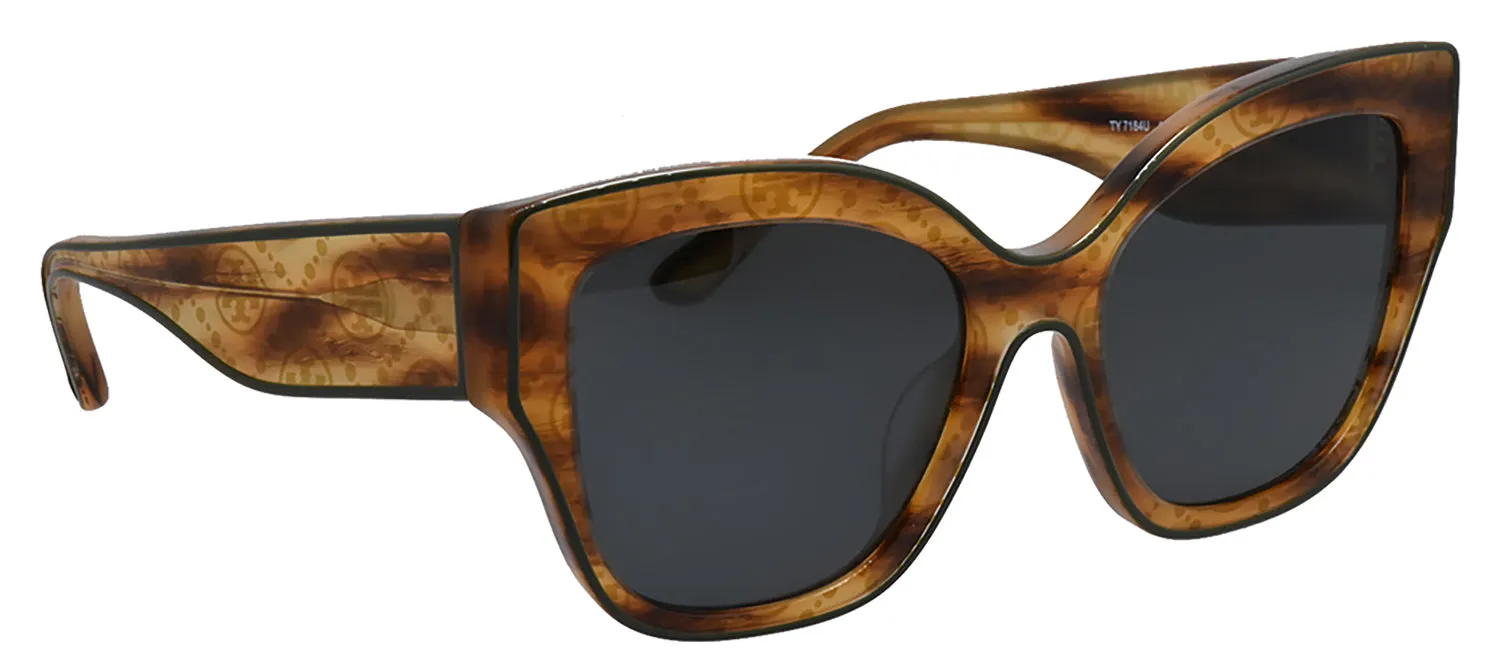 Tory Burch TY 7184U 192887 Butterfly Plastic Brown Sunglasses with Grey Lens sold by Gaffos product image thumbnail 3
