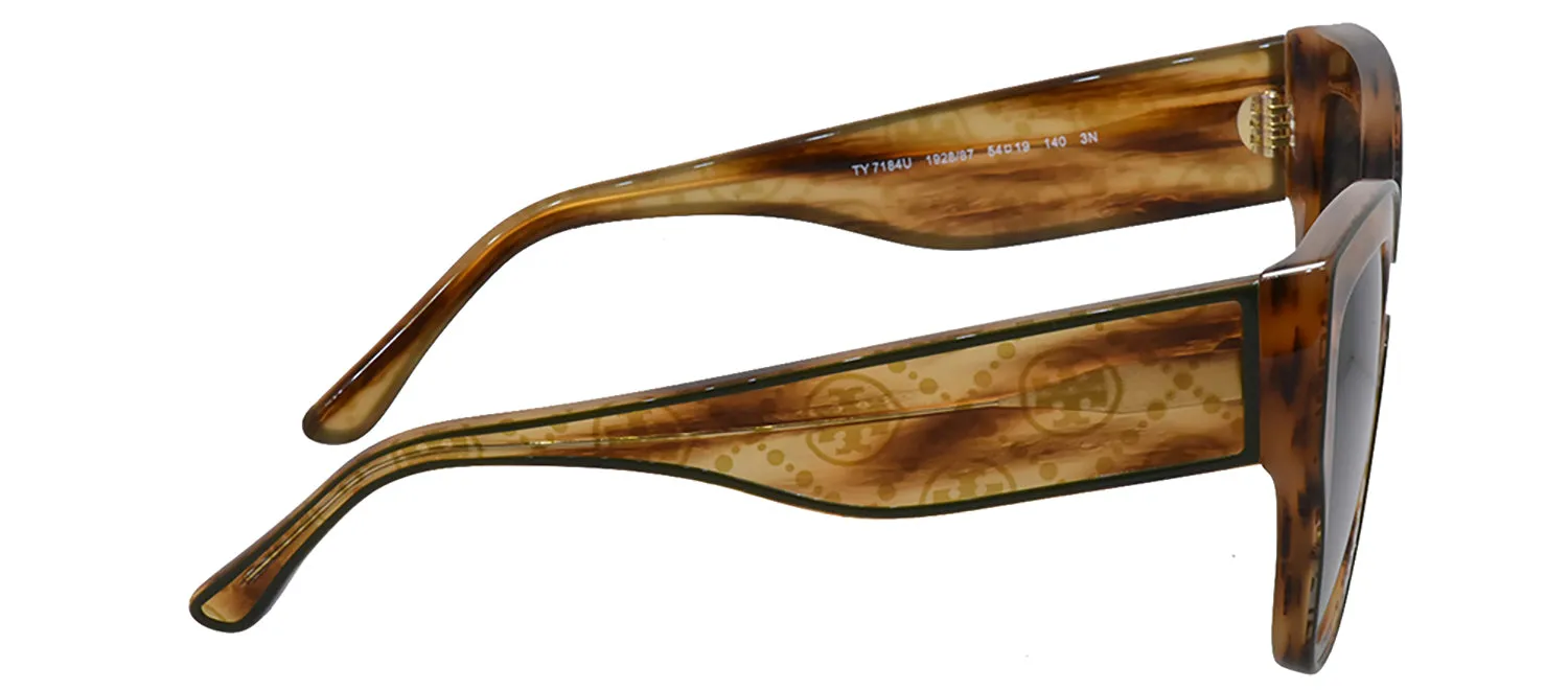 Tory Burch TY 7184U 192887 Butterfly Plastic Brown Sunglasses with Grey Lens sold by Gaffos product image thumbnail 5