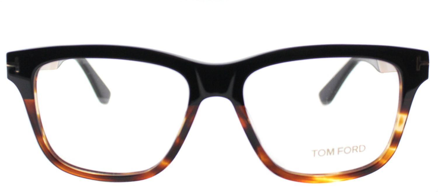Tom Ford FT 5372 005 Rectangle Metal Black Eyeglasses with Demo Lens sold by Gaffos