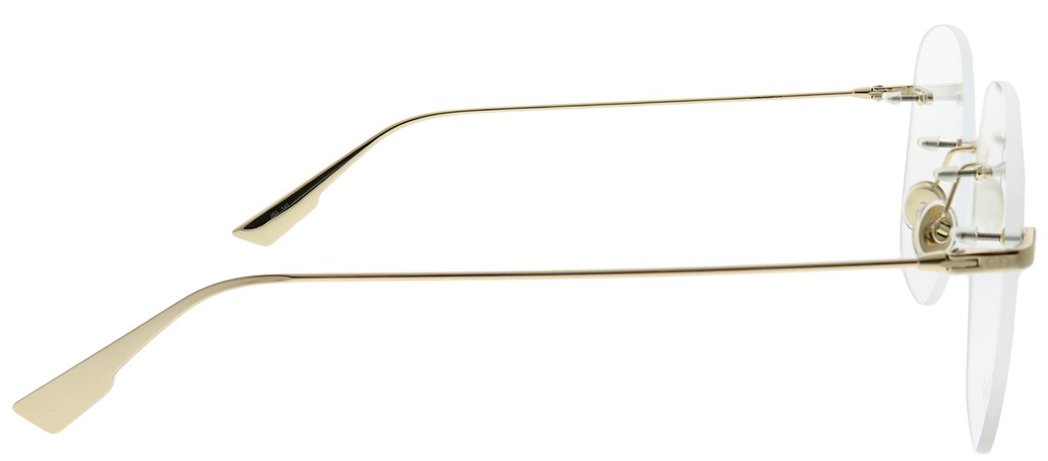 Dior CD StellaireO6 J5G Rimless Metal Gold Eyeglasses with Demo Lens sold by Gaffos product image thumbnail 3