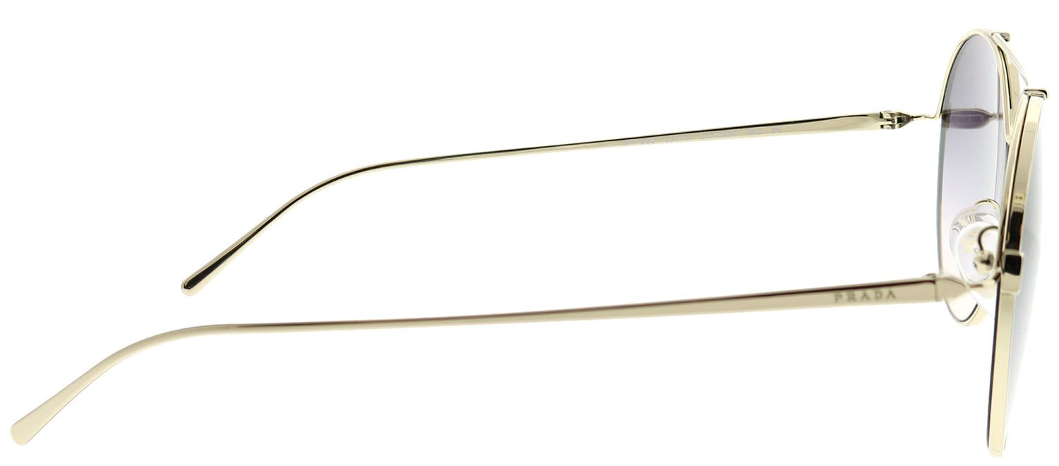 Prada PR 56US ZVNNJ0 Round Metal Gold Sunglasses with Dark Violet Gradient Lens sold by Gaffos product image thumbnail 3